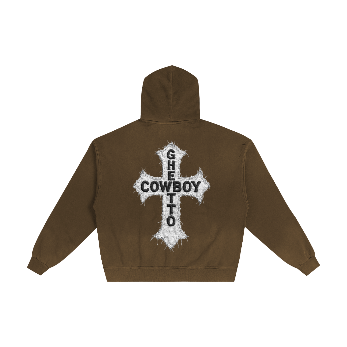 HOOD SAINT Hand-Frayed Sunfade Zip Hoodie