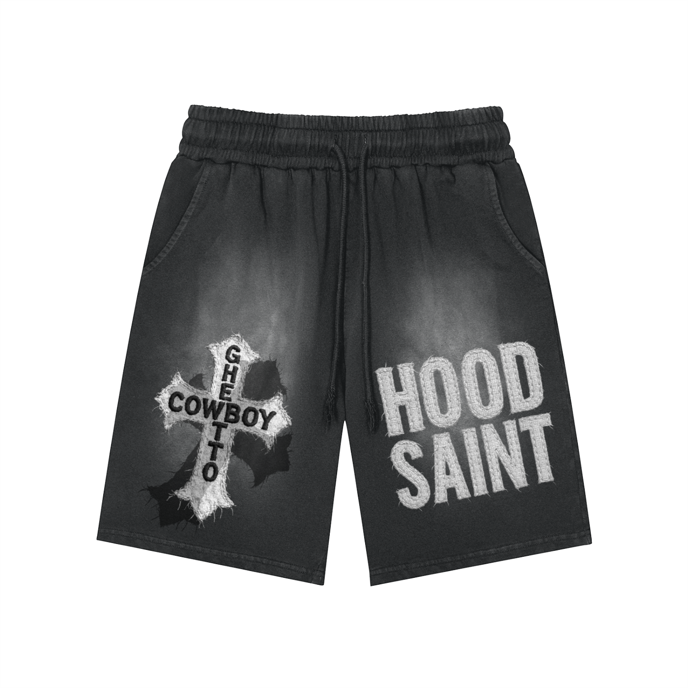 HOOD SAINT Washed Shorts  - 360 GSM