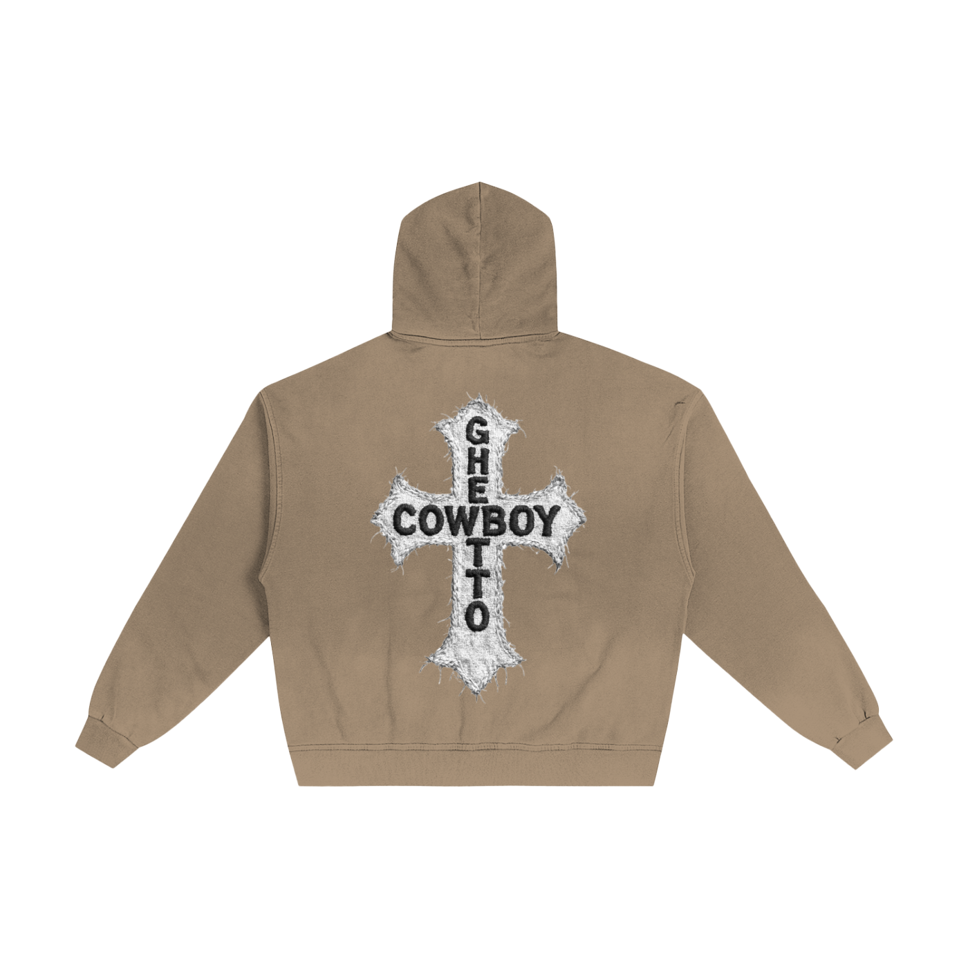 HOOD SAINT Hand-Frayed Sunfade Zip Hoodie